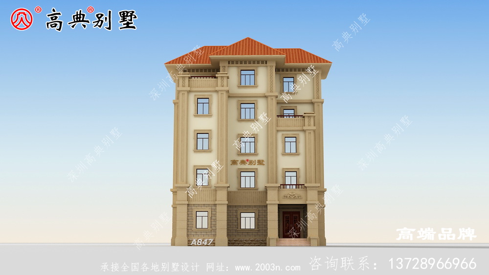 這款漂亮的歐式別墅，外觀好看極了，快收藏建一棟！