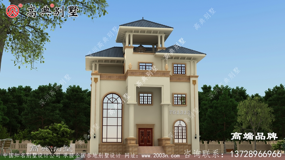 小戶型三層自建歐式別墅