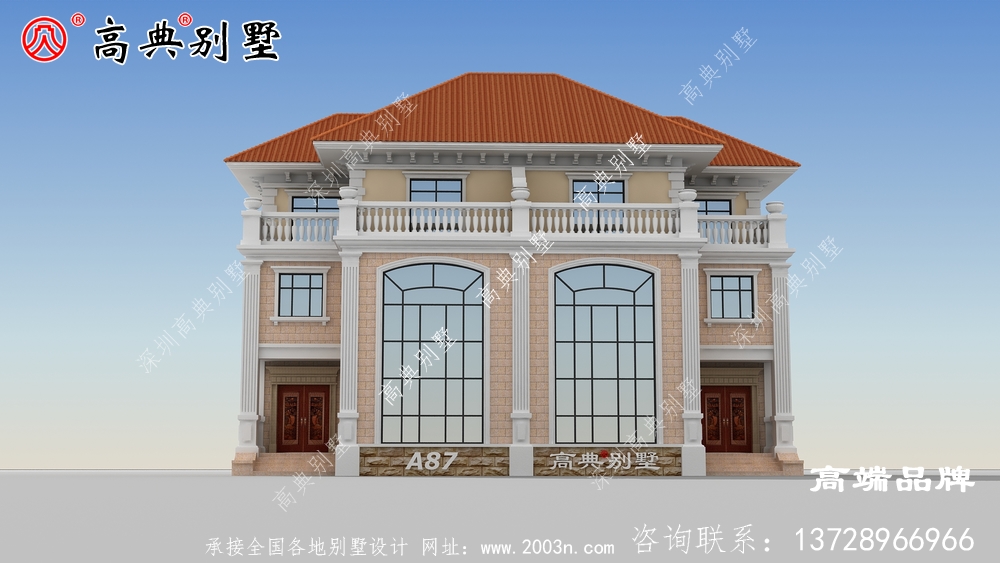 鄉(xiāng)村三層歐式自建別墅住宅