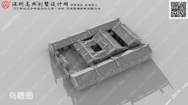 傳統大戶人家府第式建筑三落二從厝設計圖首層775平方米圖紙編號a226