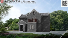 二層別墅外觀效果圖首層125平方米農村蓋房設計大全圖