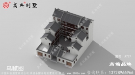 農村自建中式別墅四層別墅設計圖