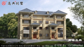 歐式風格復式四層雙拼歐式別墅設計圖