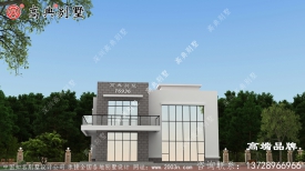農村現代風格平頂大露臺自建別墅住宅