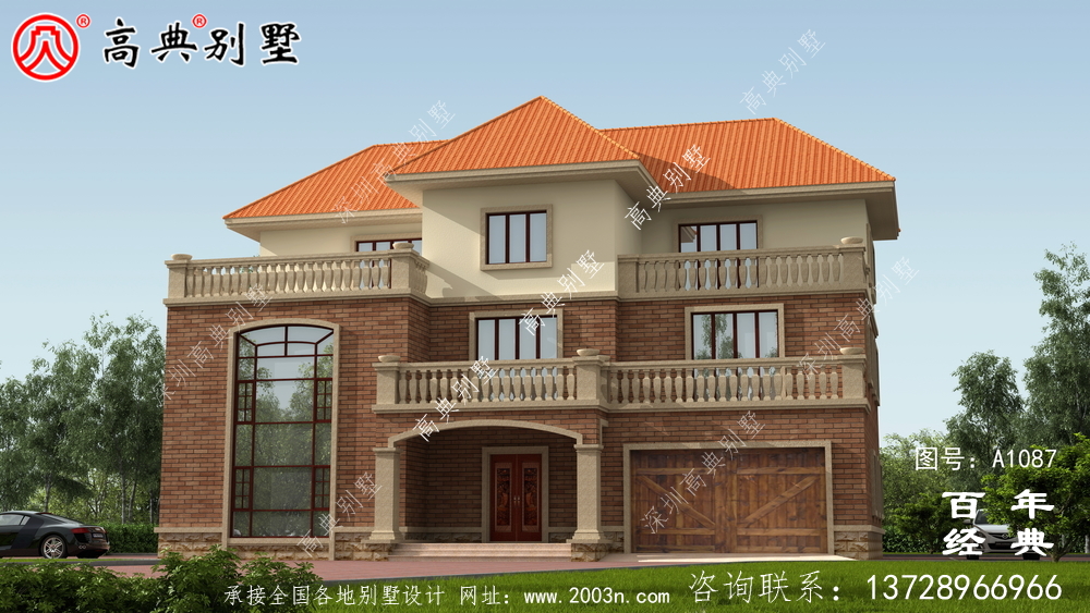 新農村建設三層復式住宅別墅設計圖紙及效果圖 新農村建設三層復式住宅別墅設計圖紙及效果圖