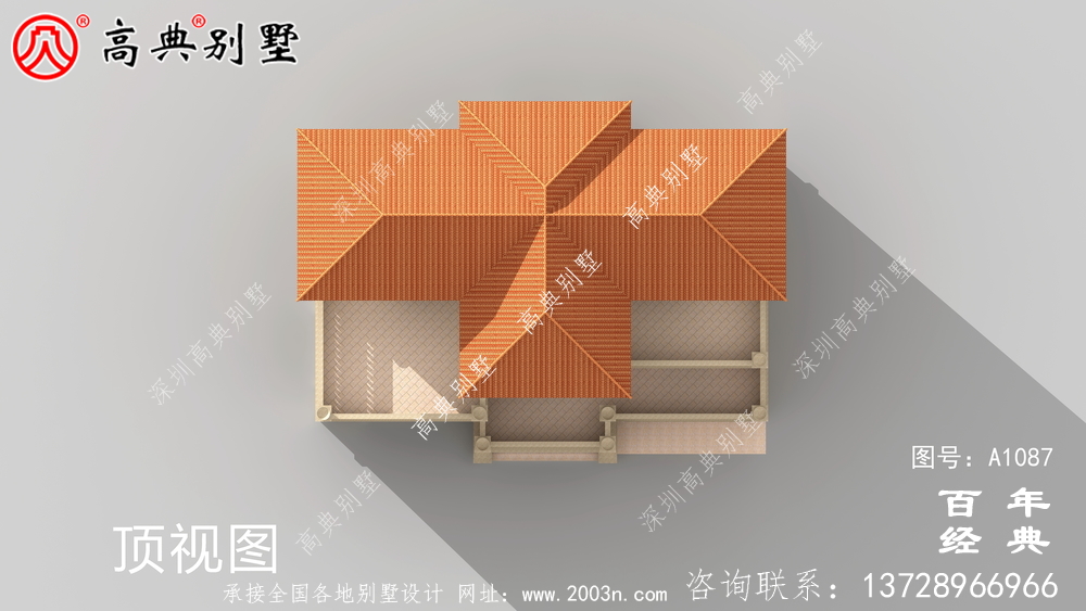 新農村建設三層復式住宅別墅設計圖紙及效果圖