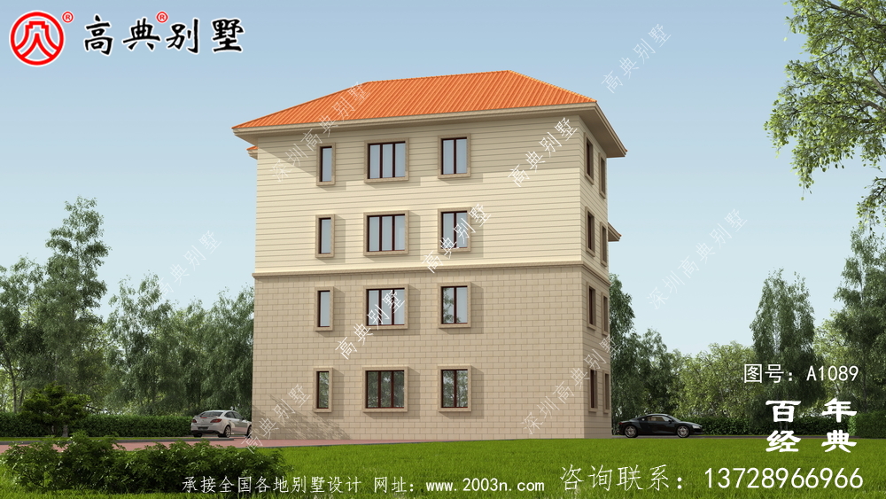 南方新農(nóng)村三層住宅設(shè)計方案大全,戶型方正簡單
