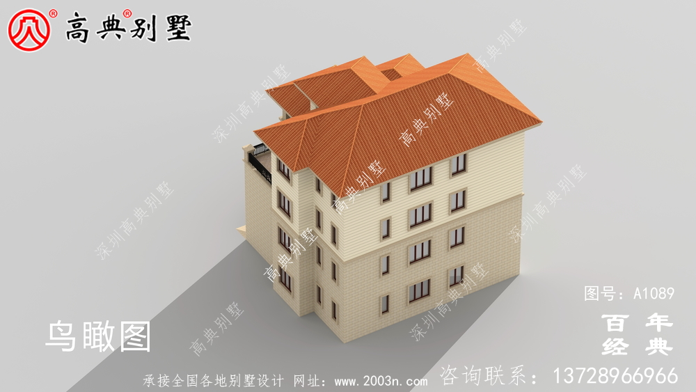 南方新農(nóng)村三層住宅設(shè)計方案大全,戶型方正簡單