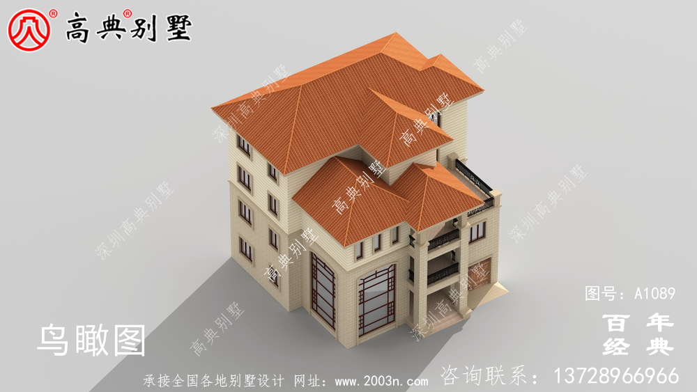 南方新農(nóng)村三層住宅設(shè)計方案大全,戶型方正簡單