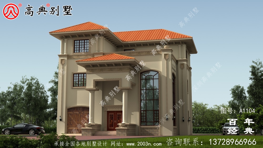 大氣的復式三層別墅房屋設計圖,房型非常好 大氣的復式三層別墅房屋設計圖,房型非常好