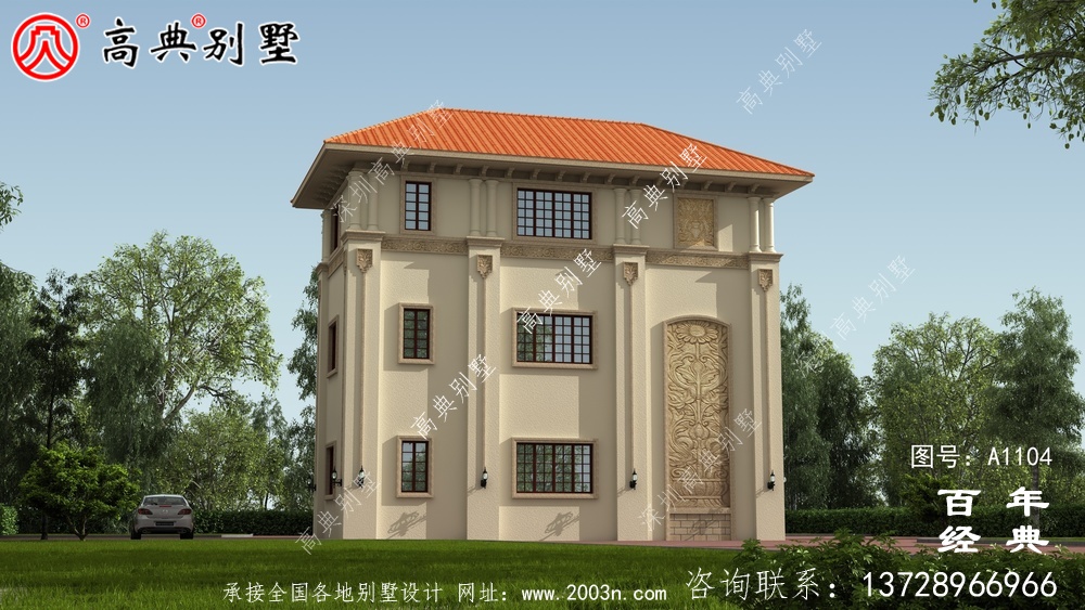 大氣的復式三層別墅房屋設計圖,房型非常好