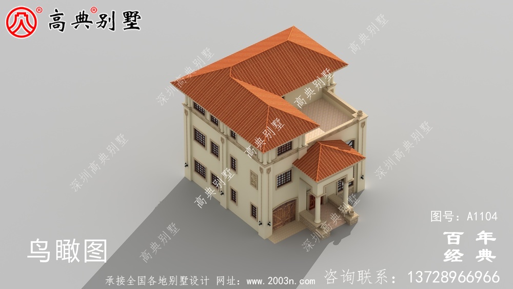 大氣的復式三層別墅房屋設計圖,房型非常好
