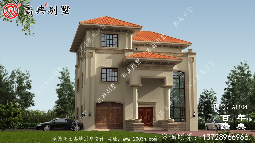 大氣的復式三層別墅房屋設計圖,房型非常好