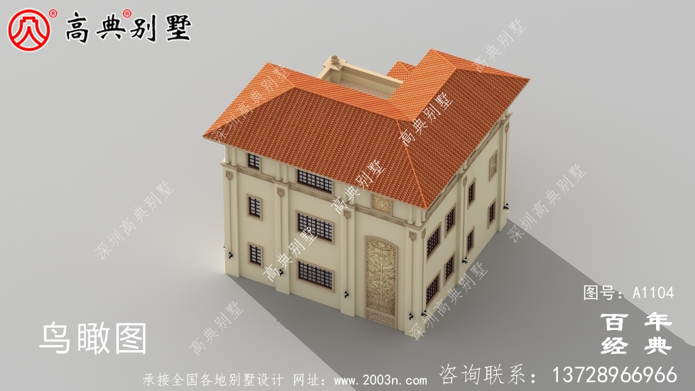 大氣的復式三層別墅房屋設計圖,房型非常好
