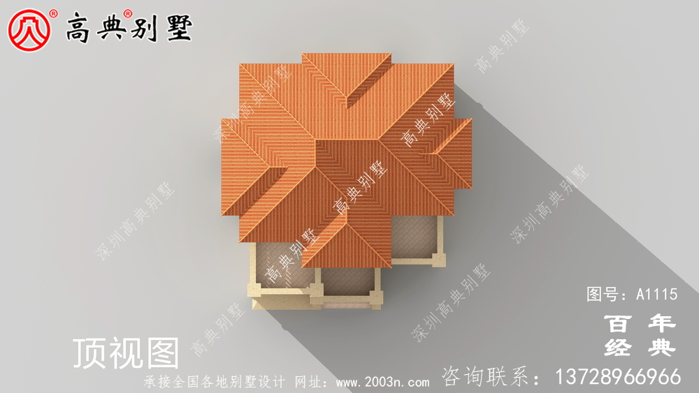 帶車庫的歐式三層別墅房屋設計圖,大客廳挑高