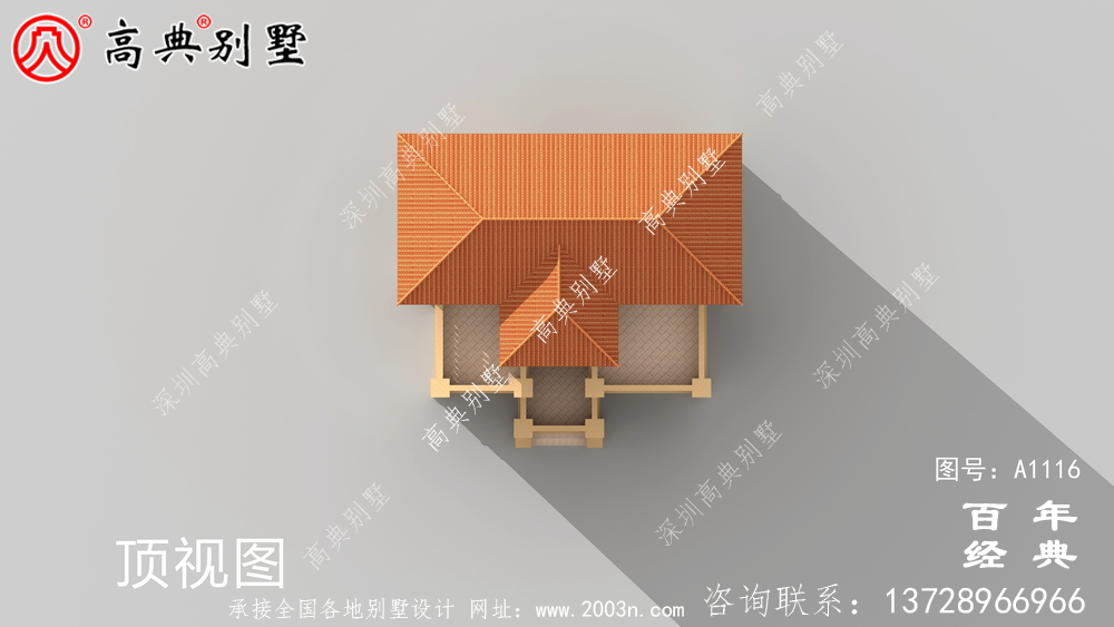 大客廳歐式三層別墅房屋設計圖，含外型造型設計圖