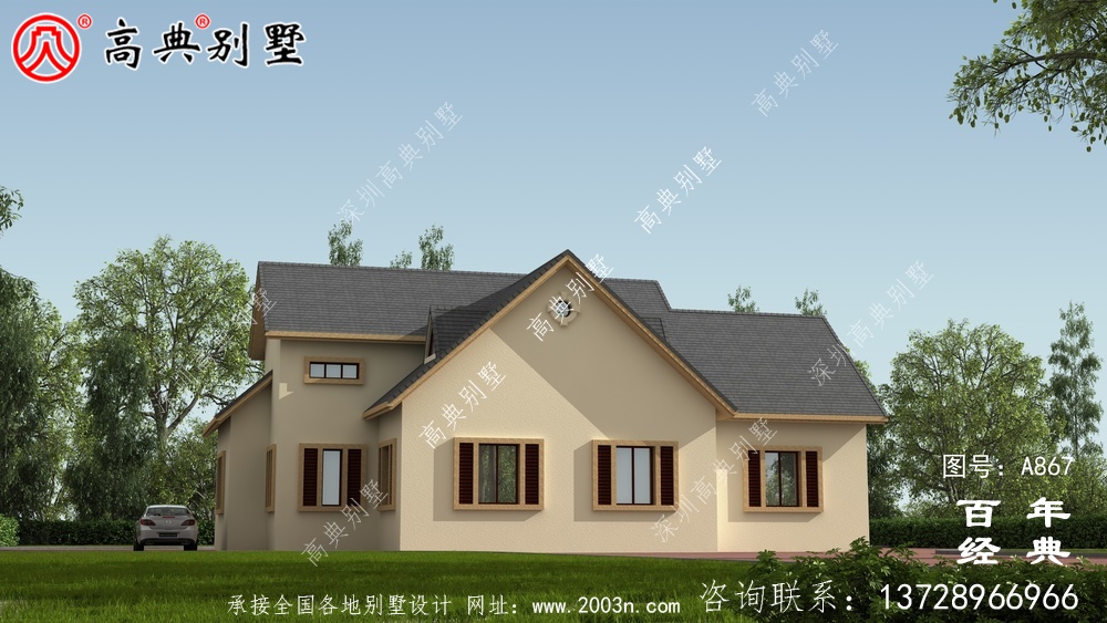 一層別墅的設(shè)計(jì)圖包括效果圖和農(nóng)村自建閣樓的