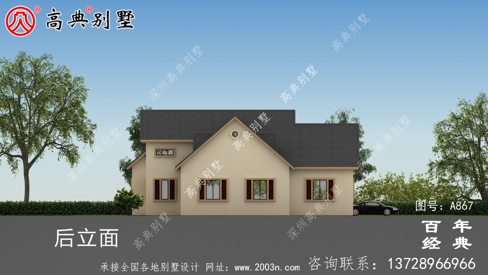 一層別墅的設(shè)計(jì)圖包括效果圖和農(nóng)村自建閣樓的