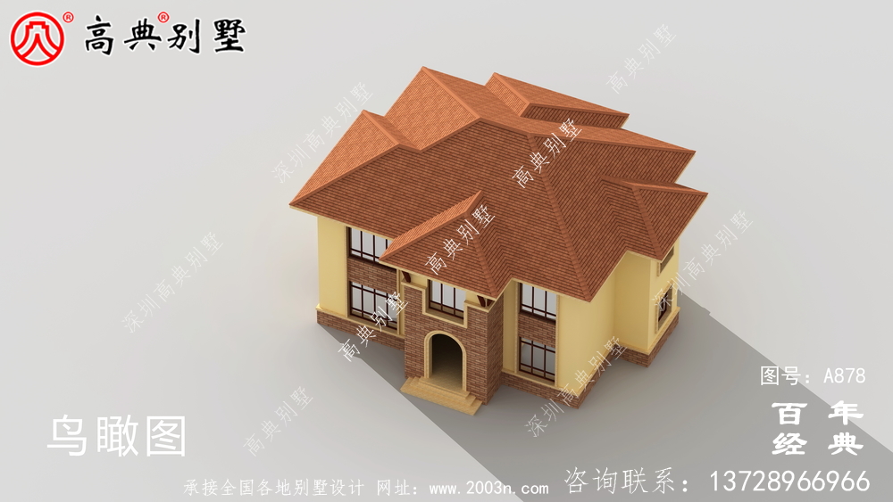 20萬鄉村一層半小洋房圖,建造別墅設計方案強烈