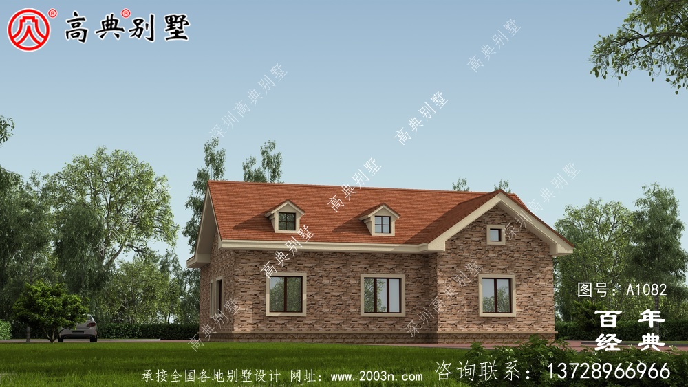 一層農村建造別墅設計方案強烈推薦,含外型照