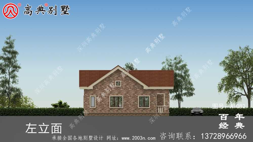 一層農村建造別墅設計方案強烈推薦,含外型照