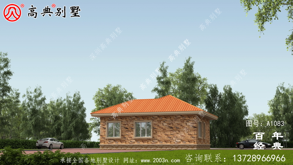 預(yù)算10萬元的歐式一層別墅設(shè)計(jì),農(nóng)村一層自建住