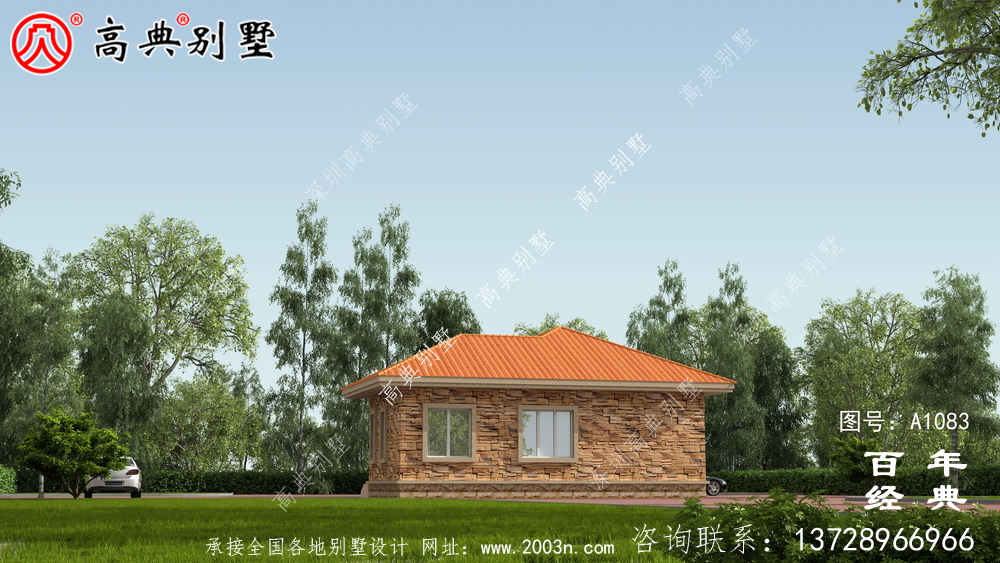 預(yù)算10萬元的歐式一層別墅設(shè)計(jì),農(nóng)村一層自建住