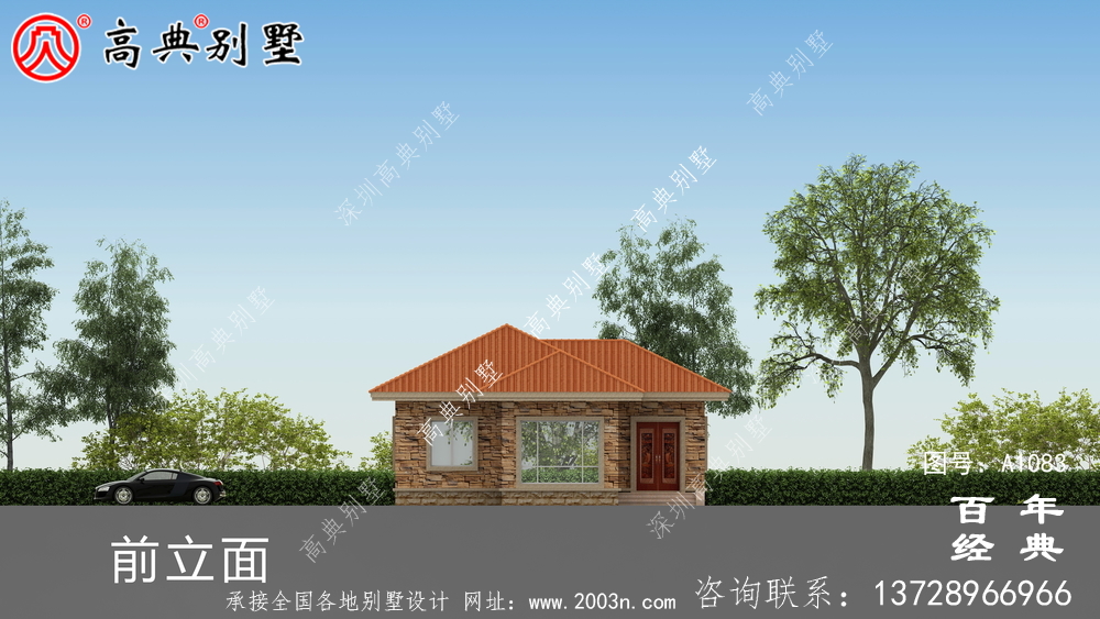 預(yù)算10萬元的歐式一層別墅設(shè)計(jì),農(nóng)村一層自建住