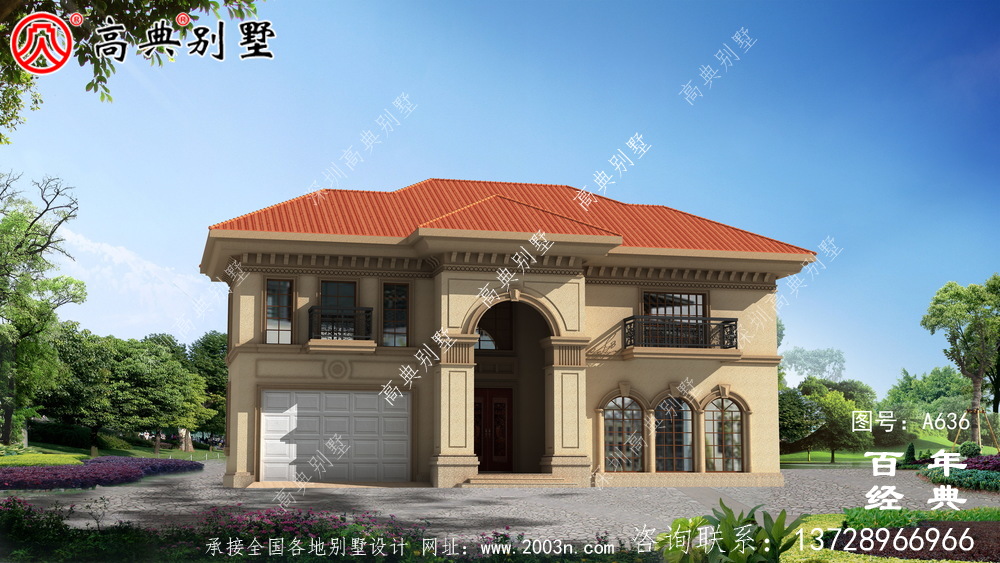 適用型鄉村205平方米二層樓房設計圖,精巧美觀 適用型鄉村205平方米二層樓房設計圖,精巧美觀
