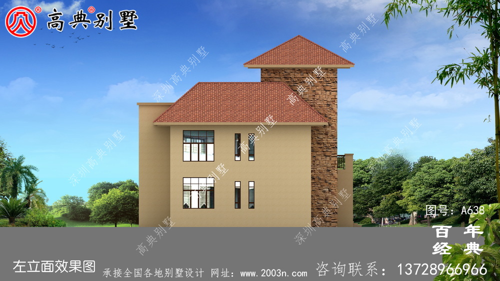 歐式二層樓房設計圖,外型美觀室內布局合理