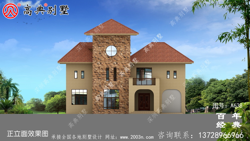 歐式二層樓房設計圖,外型美觀室內布局合理