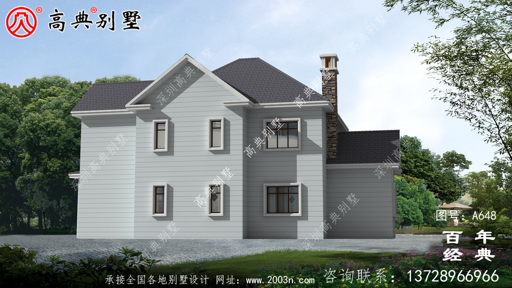 美式兩層別墅設計效果圖,美觀大方