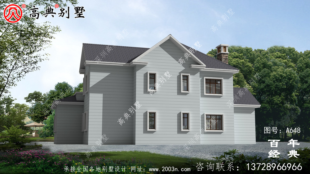 美式兩層別墅設計效果圖,美觀大方