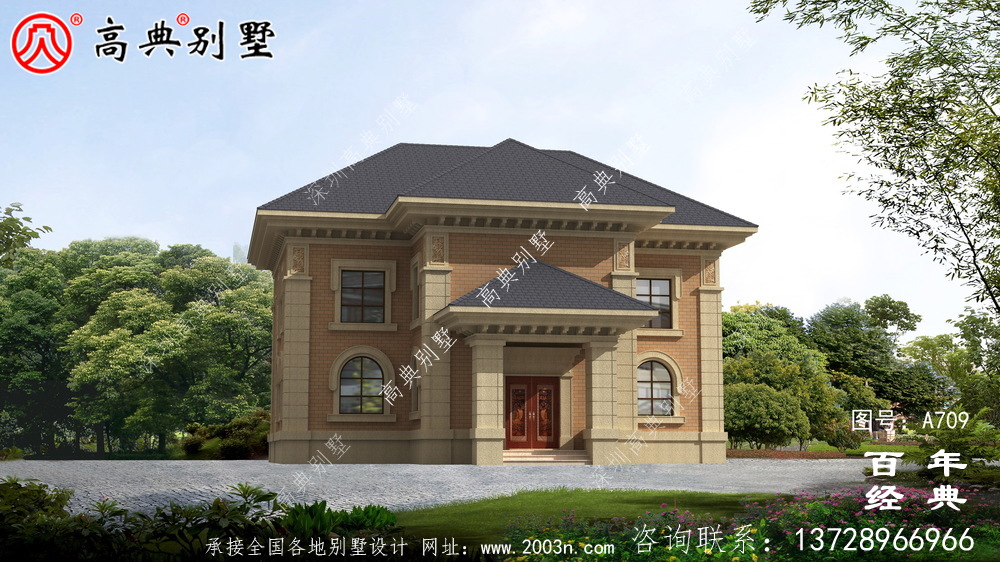 農村簡歐二層實用別墅設計整套施工圖紙 農村簡歐二層實用別墅設計整套施工圖紙