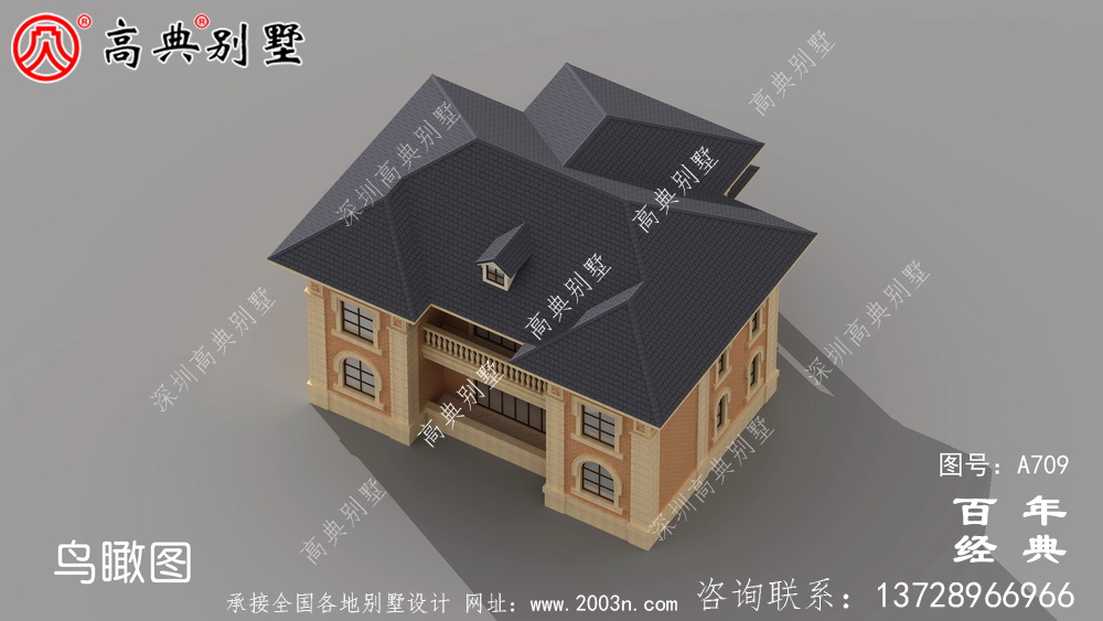 農村簡歐二層實用別墅設計整套施工圖紙