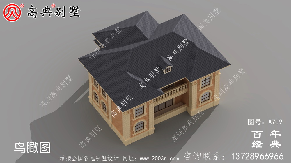 農村簡歐二層實用別墅設計整套施工圖紙