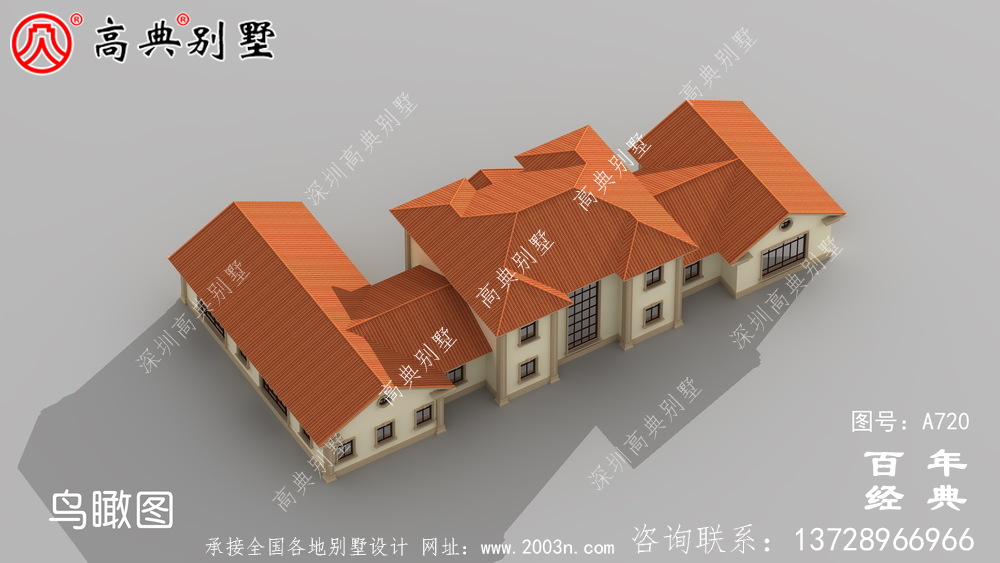 占地517平的豪華二層別墅設計圖及效果圖,外觀有格調