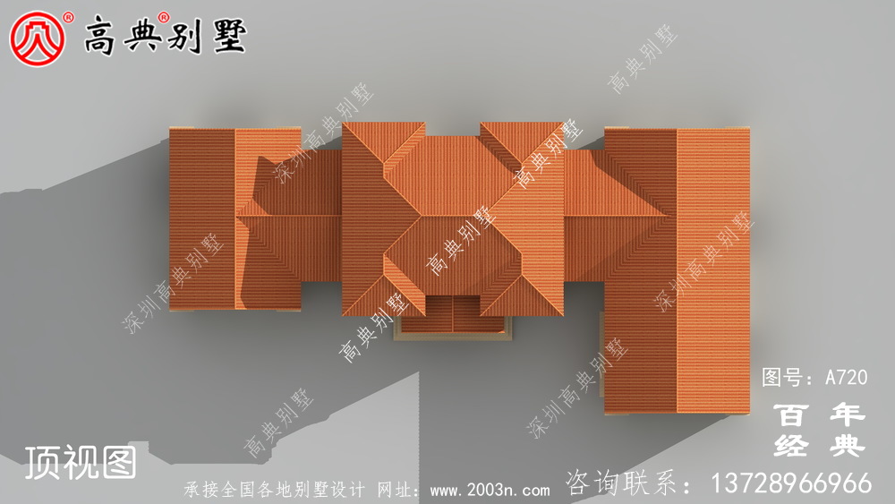 占地517平的豪華二層別墅設計圖及效果圖,外觀有格調