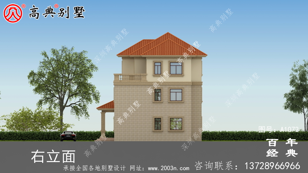 歐式三層別墅設(shè)計(jì)紙帶效果圖,全套施工方案