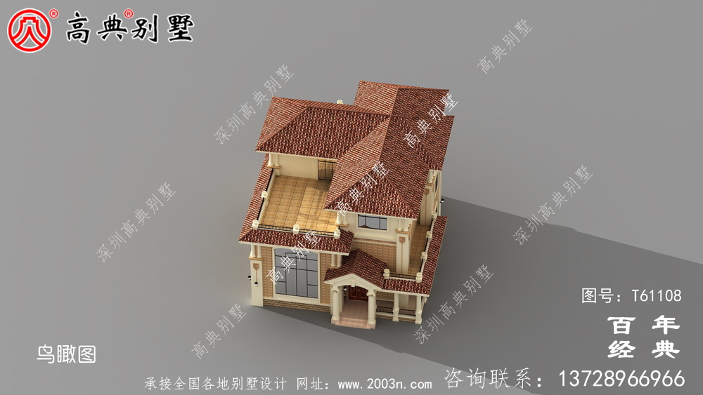 三層復式別墅設計計劃方案,整套設計圖紙+設計效果圖