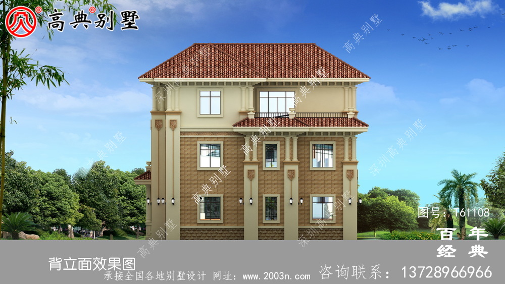 三層復式別墅設計計劃方案,整套設計圖紙+設計效果圖