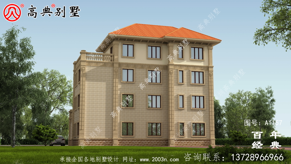 農(nóng)村四層建筑設(shè)計(jì)圖,包括外觀圖,推薦自建四層建筑使用
