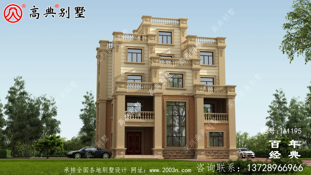 168平方米新農村四層住宅設計圖紙及效果圖 168平方米新農村四層住宅設計圖紙及效果圖