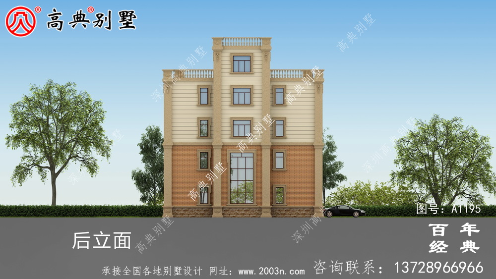 168平方米新農村四層住宅設計圖紙及效果圖