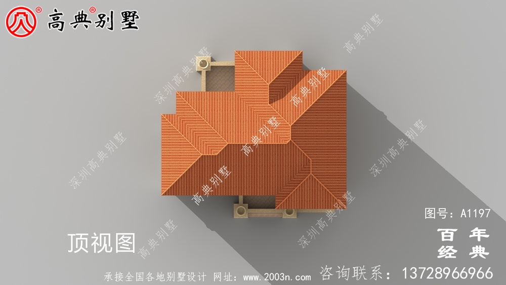 大氣豪華的四層別墅設計圖,占地面積147平方米