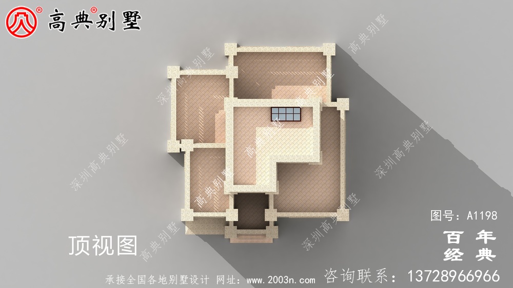 高大上四層別墅房屋設計圖,含外型設計效果圖
