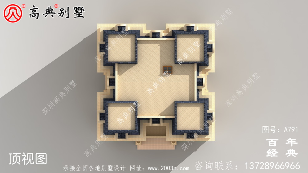 五層法式別墅設計圖紙,客廳中空復式,豪華大氣