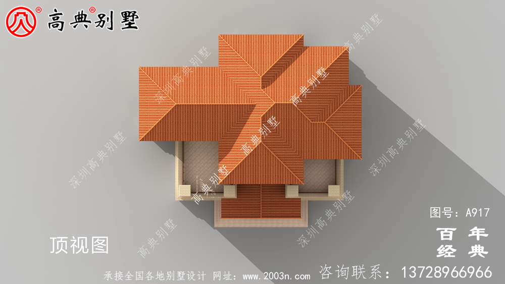 面積208平方米的經典五層別墅設計圖，包括效果圖。