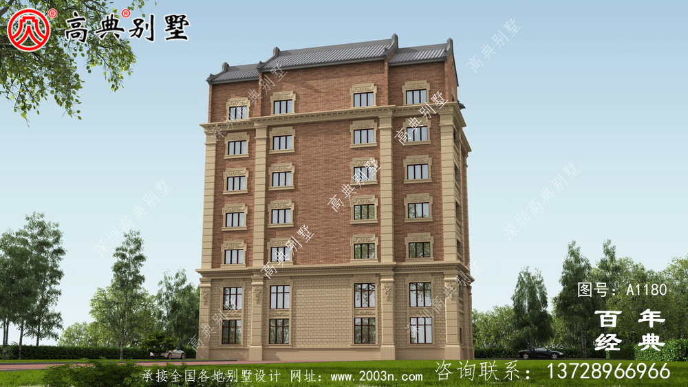 347平方米農村法式別墅設計,包括全套施工圖