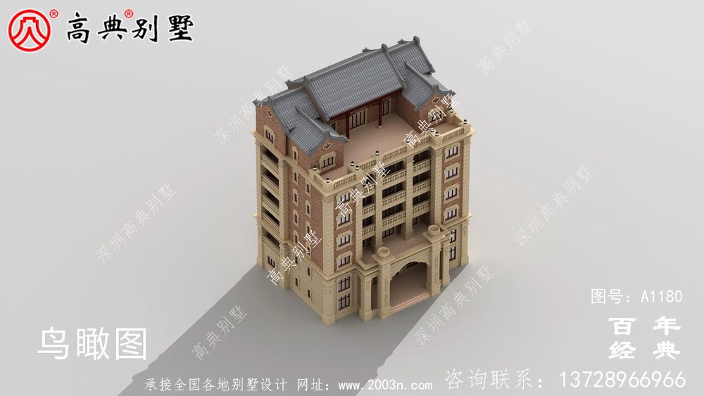347平方米農村法式別墅設計,包括全套施工圖